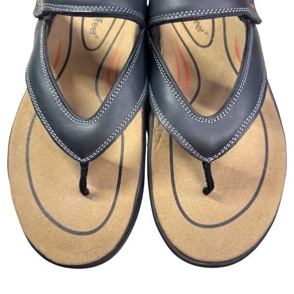 OrthOFeet Eldorado Sandals Flip Flops slides Shoes Size 10 2E (Wide) like new - Picture 8 of 16